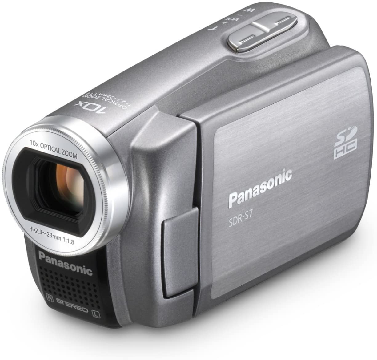 Panasonic SDR-S7 HD Flash Memory Camcorder with 10x Optical Zoom, 2.7