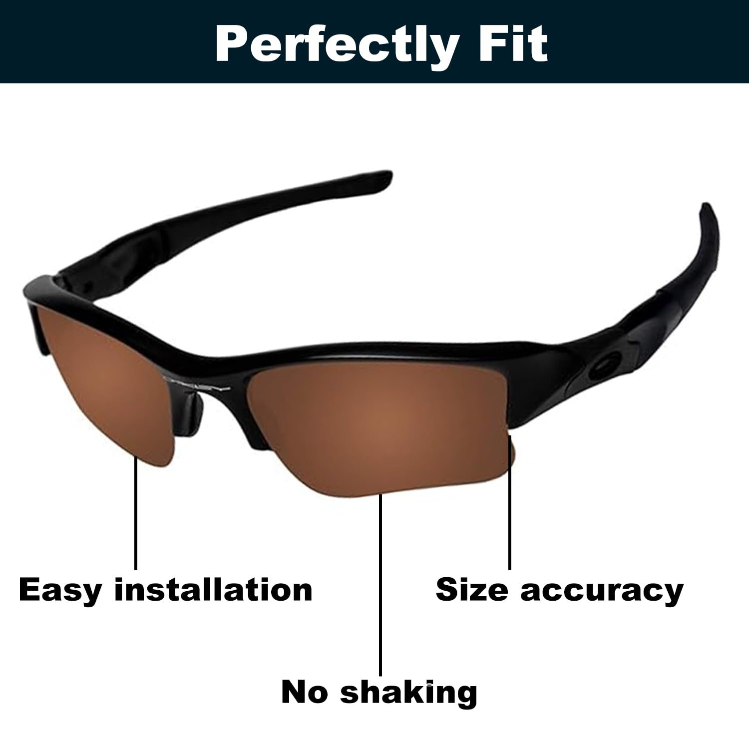Oakley Bottlecap Sunglasses Replacement Lenses - UV Protection & Anti-Glare for Outdoor Sports & Driving