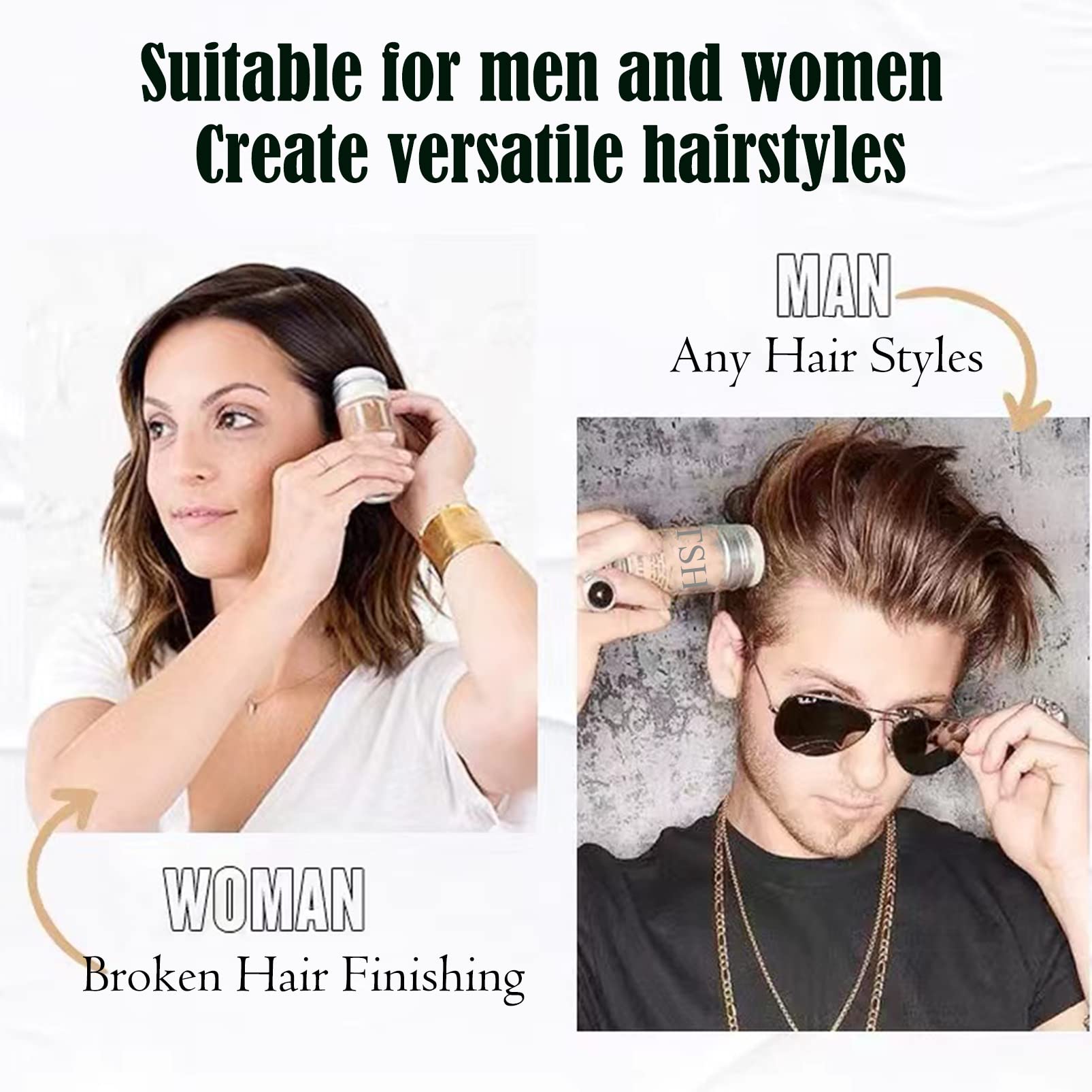 **Hair Wax Stick for Wigs & Edge Control - Non-Greasy Styling Wax for Flyaways, Frizz & Hairline - 2.7Oz (1pc) - Perfect for Men & Women - Salon & Daily Use**