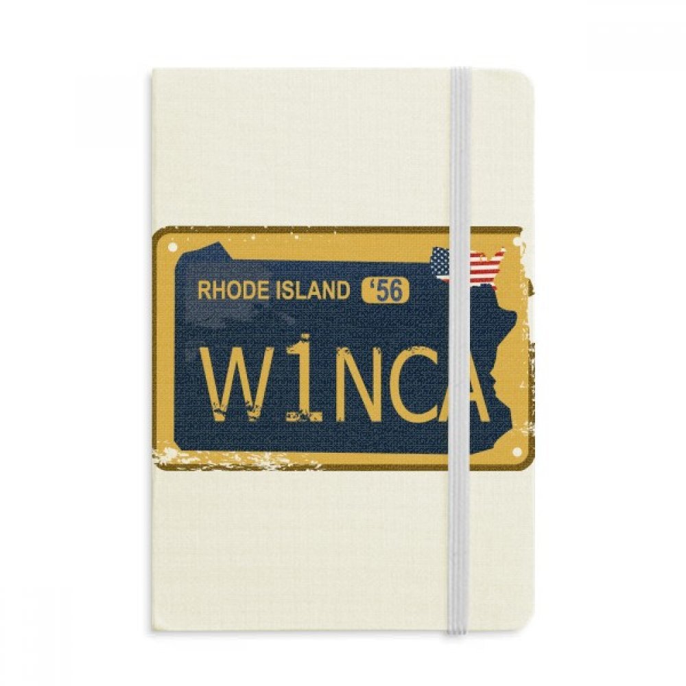 USA License Plate Notebook - American Car Number Hard Cover Journal Diary with Official Fabric Design | Perfect for Road Trips, Travel Logs & Gift Ideas