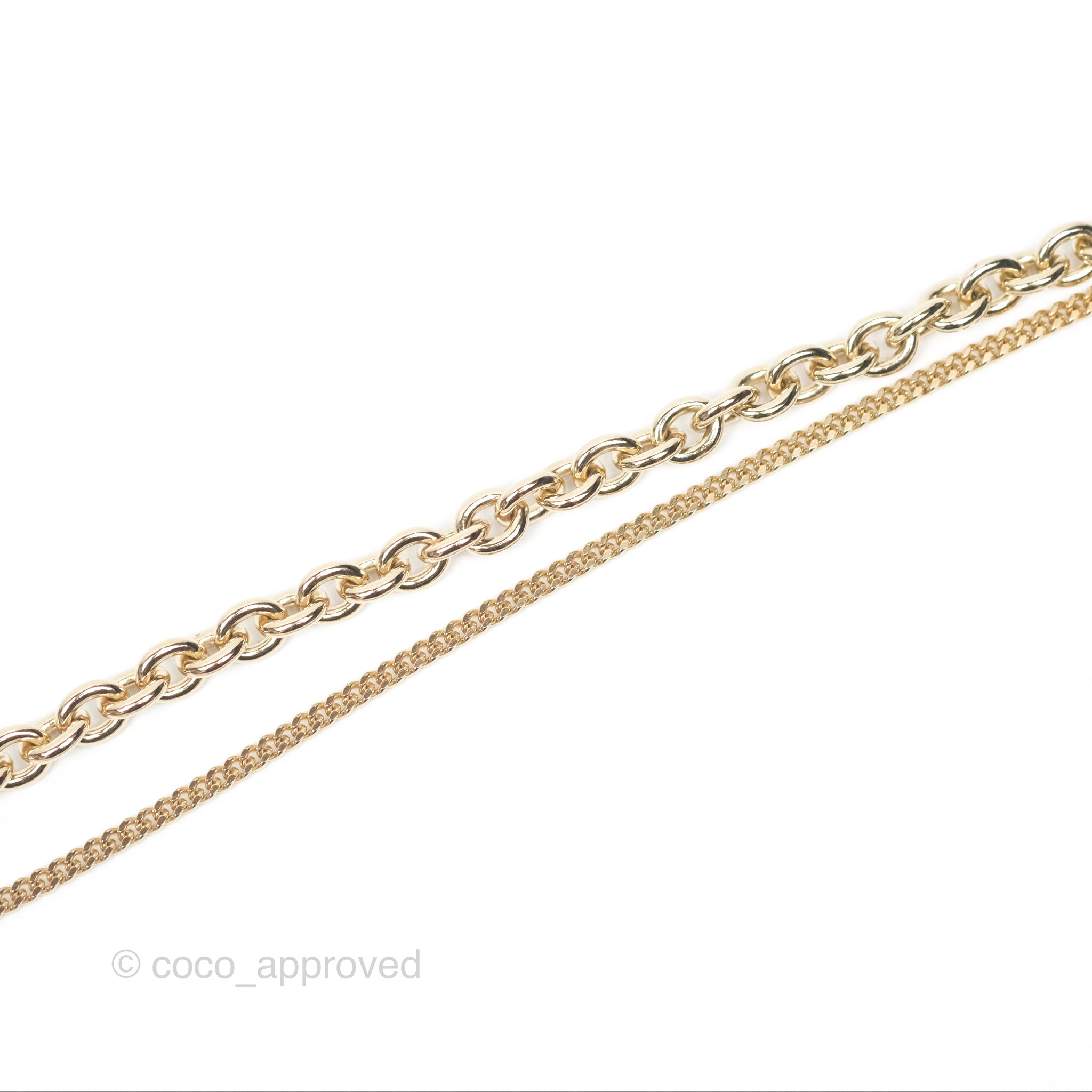 Chanel CC Logo Charm Necklace in 21K Gold Tone - Elegant Jewelry for Women, Perfect for Parties, Weddings & Special Occasions
