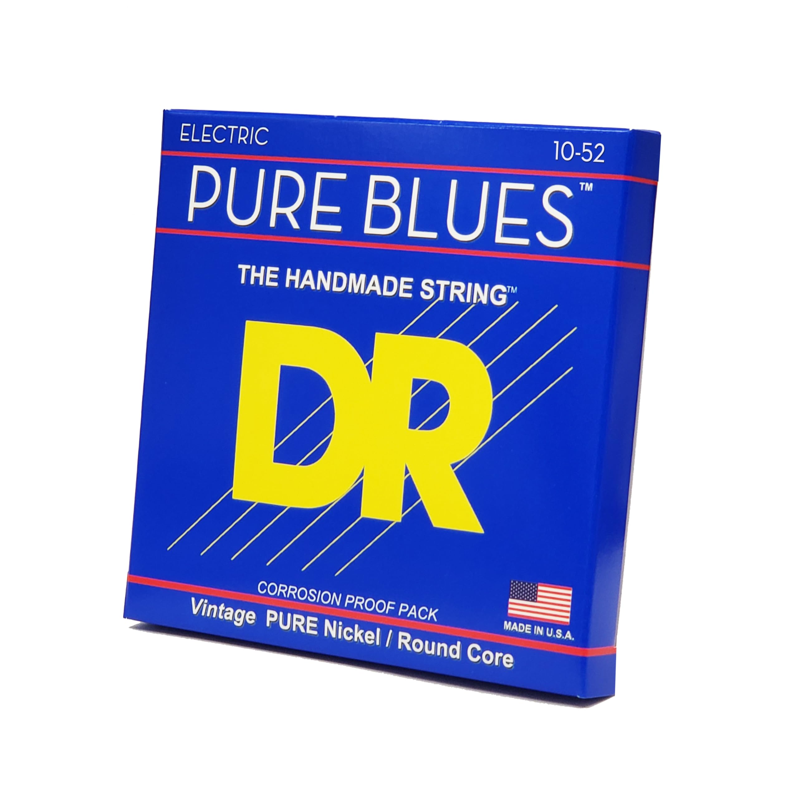 DR Strings PHR-10/52 Pure Blues Electric Guitar Strings Set - Perfect for Blues, Rock & Jazz Performances & Studio Recording