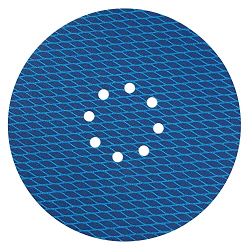 9 Inch 8 Hole Hook and Loop Sanding Discs - 240 Grit Aluminum Oxide Sandpaper for Drywall, Wood & Metal - 10 Pack | Durable Rhombus Cloth-Backed Anti-Blocking Discs for Sanding, Material Removal & Surface Resurfacing | Perfect for DIY Projects, Home Renovation & Professional Woodworking