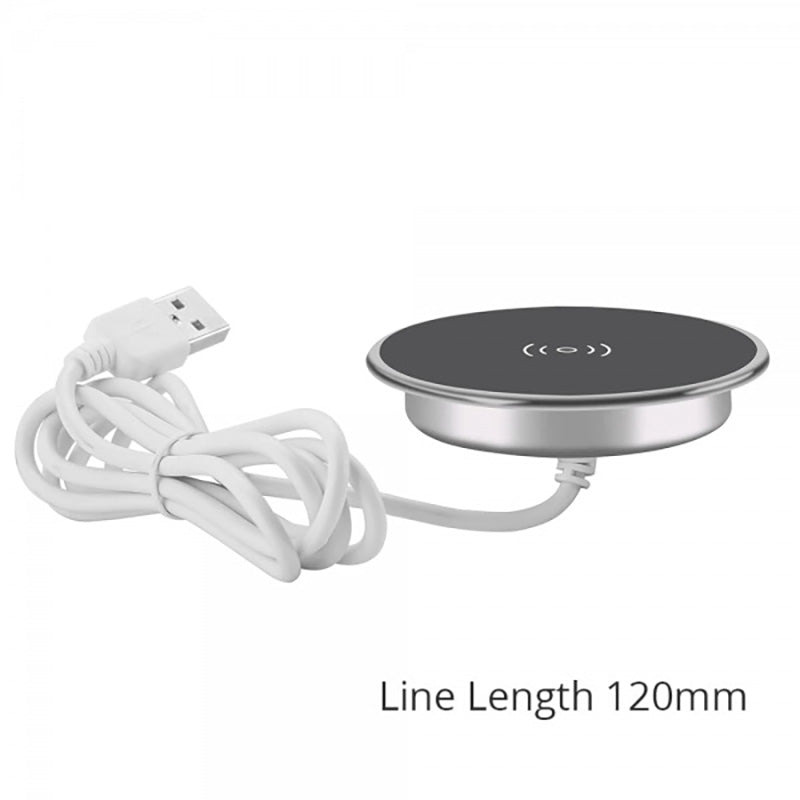 Wireless Charging Dock for Desk - 7cm Fast Charging Pad | Qi-Certified Phone Charger for iPhone, Samsung, Galaxy | Perfect for Office, Bedside & Car Use