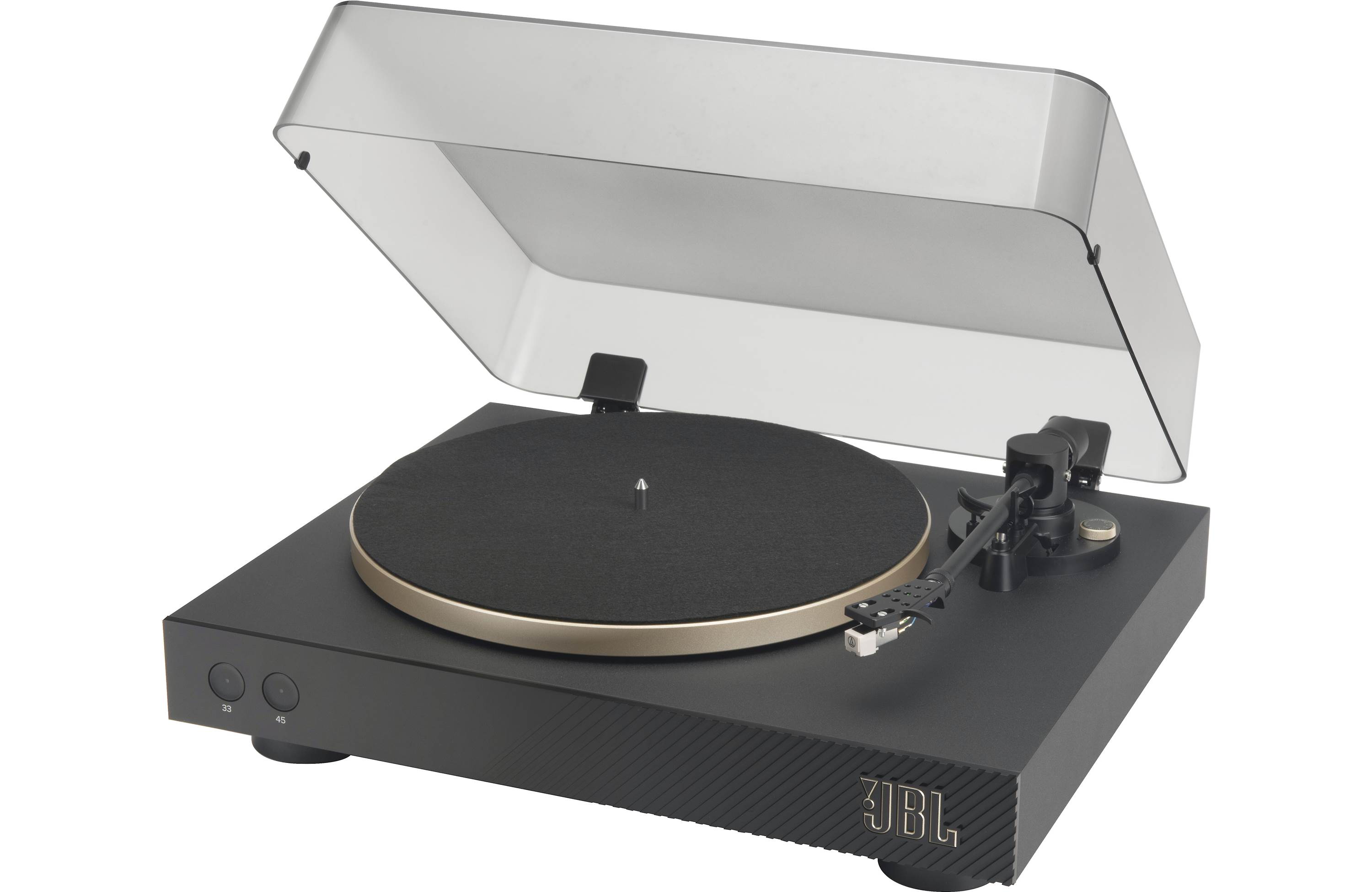 JBL Spinner BT Semi Automatic Turntable with Pre-Mounted Cartridge, Phono Preamp & Bluetooth - Wireless Vinyl Record Player for Home, Studio & DJ Use