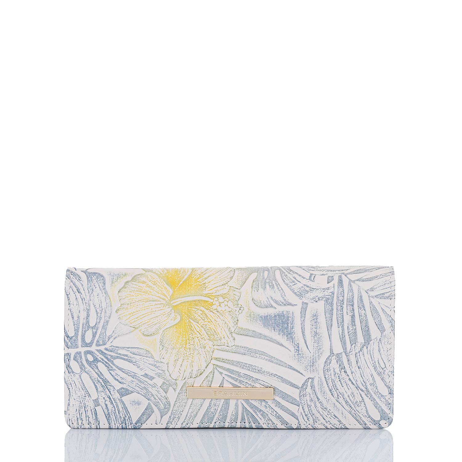 BRAHMIN Ady Wallet - Genuine Leather Crossbody Wallet for Women | RFID Blocking, Multiple Card Slots & Zippered Coin Pocket | Perfect for Travel, Shopping & Everyday Use