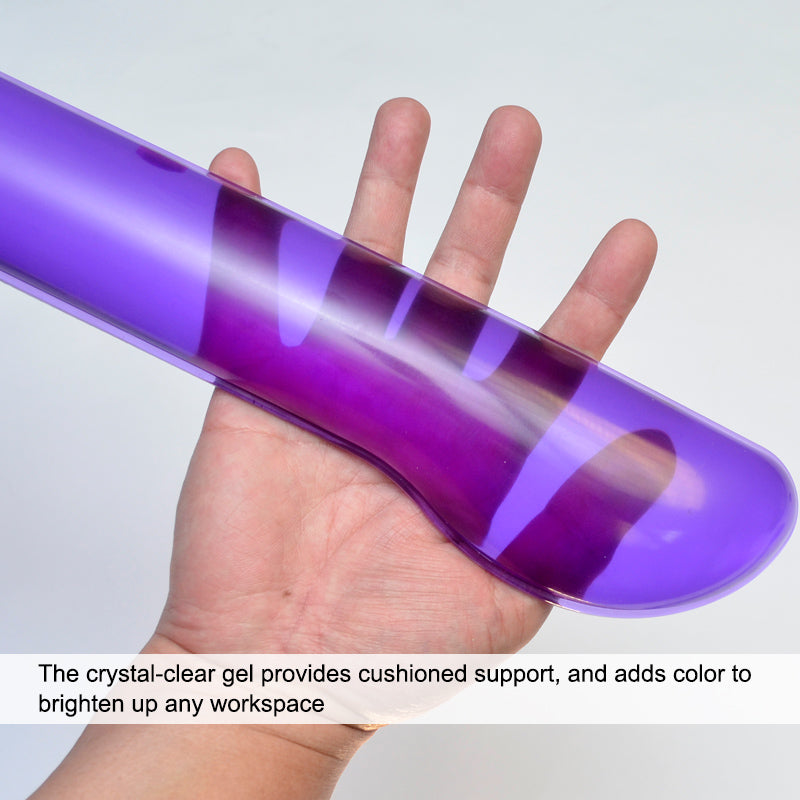 Ergonomic Crystal Gel Wrist Rest for Keyboard & Mouse - Comfortable Support for Typing & Gaming - Office & Home Computer Use