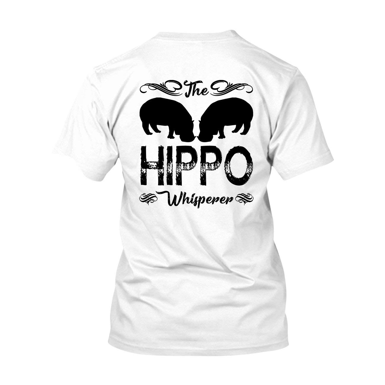 Light Orange The Hippo Whisperer Graphic T-Shirt for Men & Women - Soft Cotton Casual Tee for Everyday Wear, Street Style & Weekend Outfits