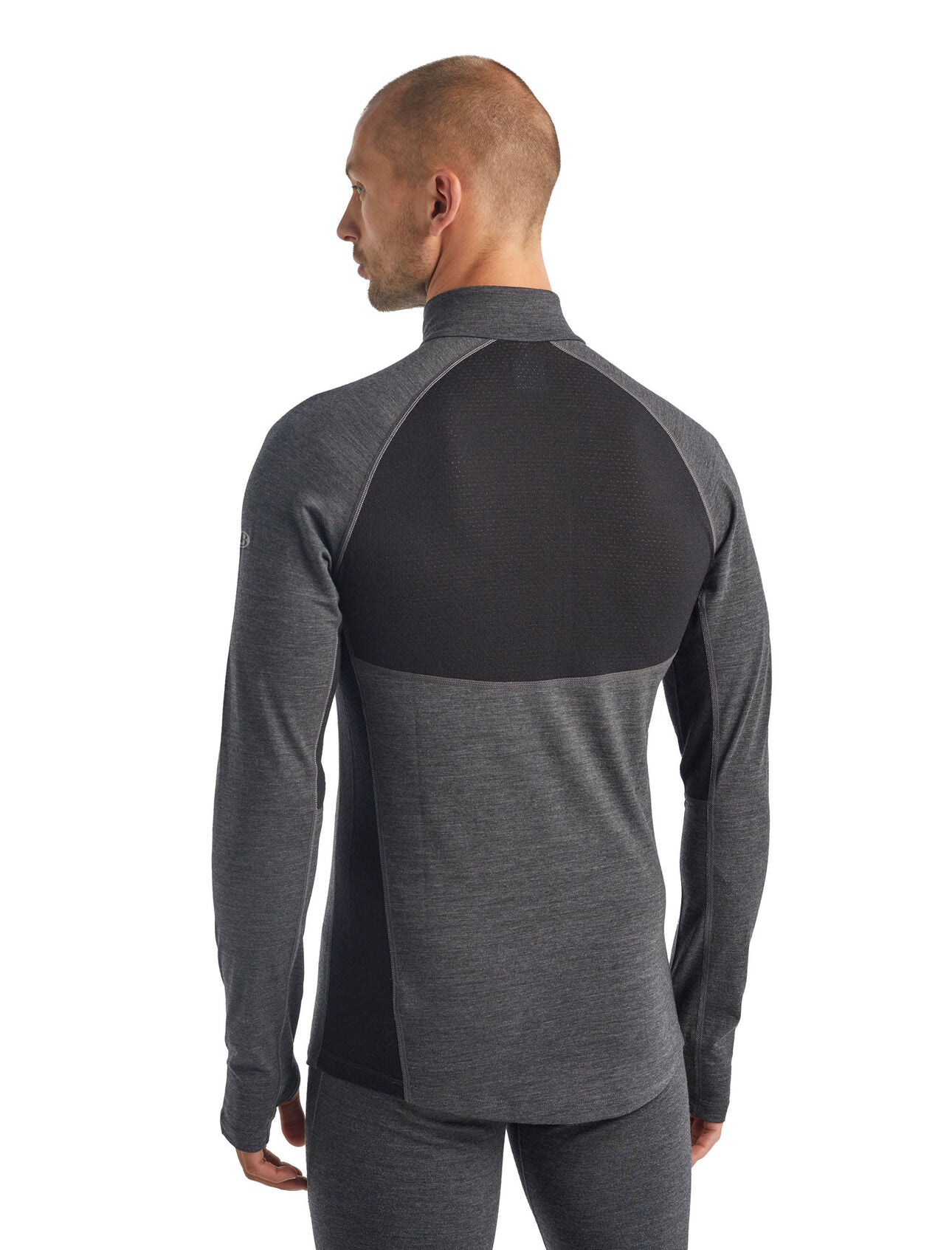 BodyfitZone™ Merino 260 Zone Long Sleeve Half Zip Thermal Top for Men - Breathable Base Layer for Hiking, Skiing & Winter Sports - IB104361