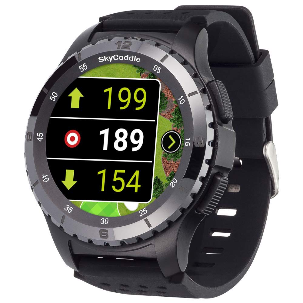 SkyCaddie LX5C Golf GPS Watch with Ceramic Bezel - Black | Accurate Yardage Measurements for Golfers | Perfect for Course Play & Practice Sessions