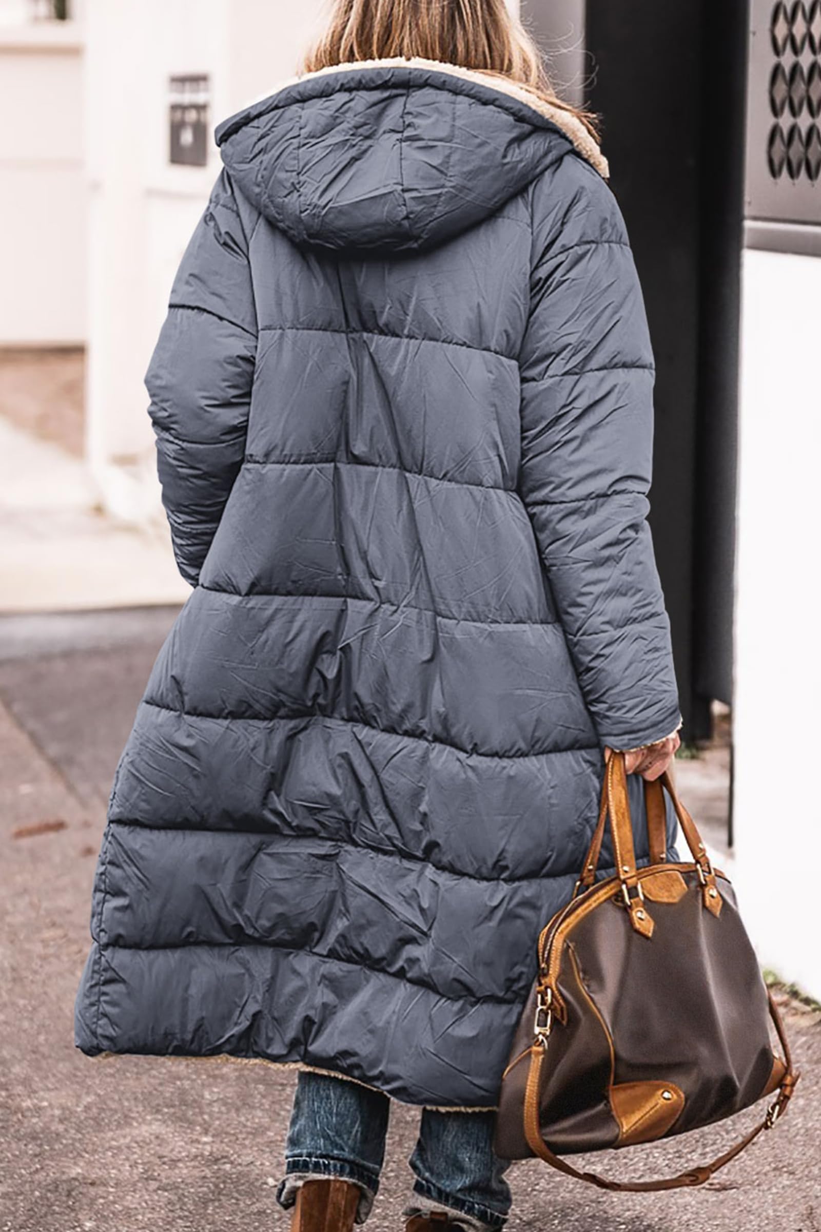 PRETTYGARDEN Women's Oversized Shearling Fleece Long Winter Coat Jacket - Warm Fashion Outerwear for Cold Weather, Snow Days & Holiday Outfits