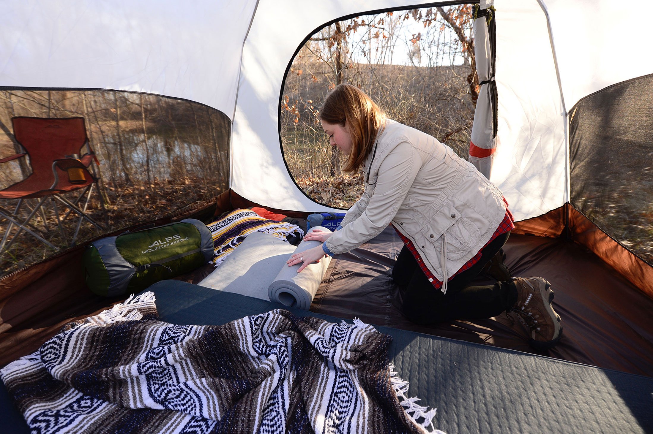 ALPS Mountaineering Foam Sleeping Pad - Lightweight Camping Mat for Backpacking, Hiking & Outdoor Adventures - Perfect for Camping, Picnics & Travel