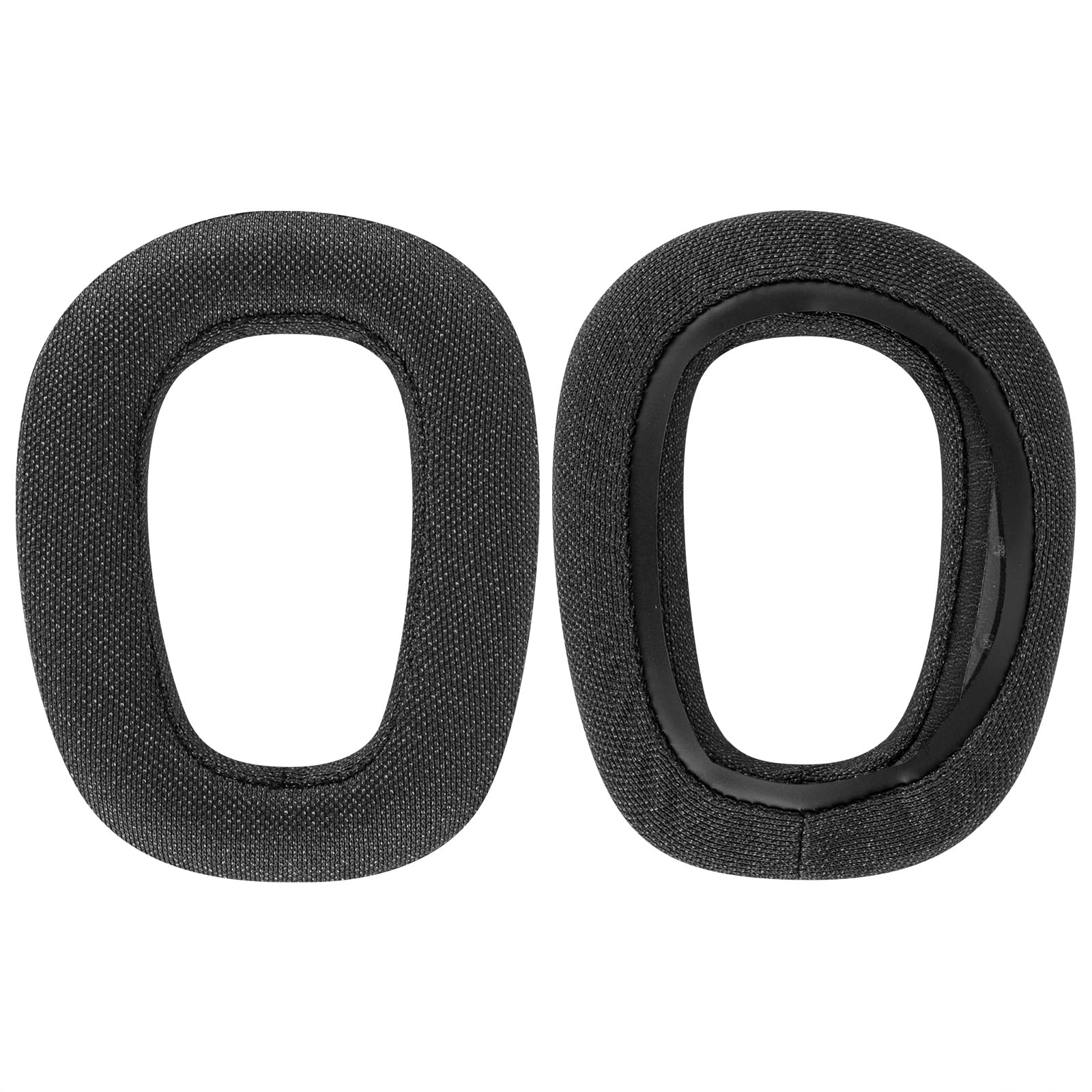 Geekria Replacement Ear Pads for Logitech Zone Vibe 100 Headphones - Comfort Mesh Fabric Ear Cushions - Black Repair Parts - Perfect for Office, Gaming & Travel Use