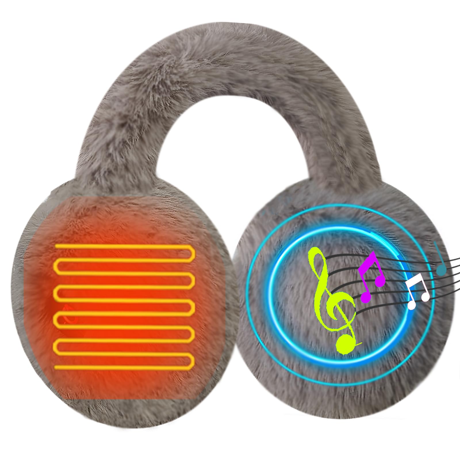 Heated Ear Muffs for Winter - Constant Temperature Earmuffs for Men & Women - Cold Weather Ear Warmers - Perfect for Skiing, Snowboarding & Outdoor Activities