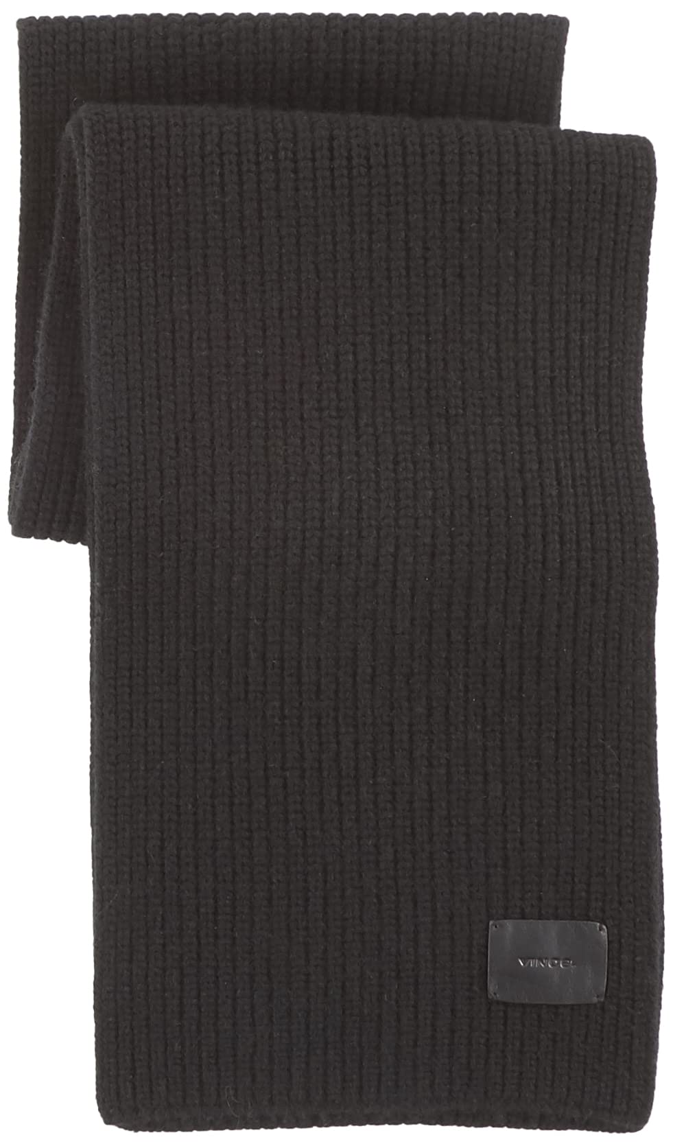 Vince Men's Cashmere Blend Shaker Stitch Rib Knit Scarf - Soft Winter Accessory for Cold Weather, Office & Outdoor Activities
