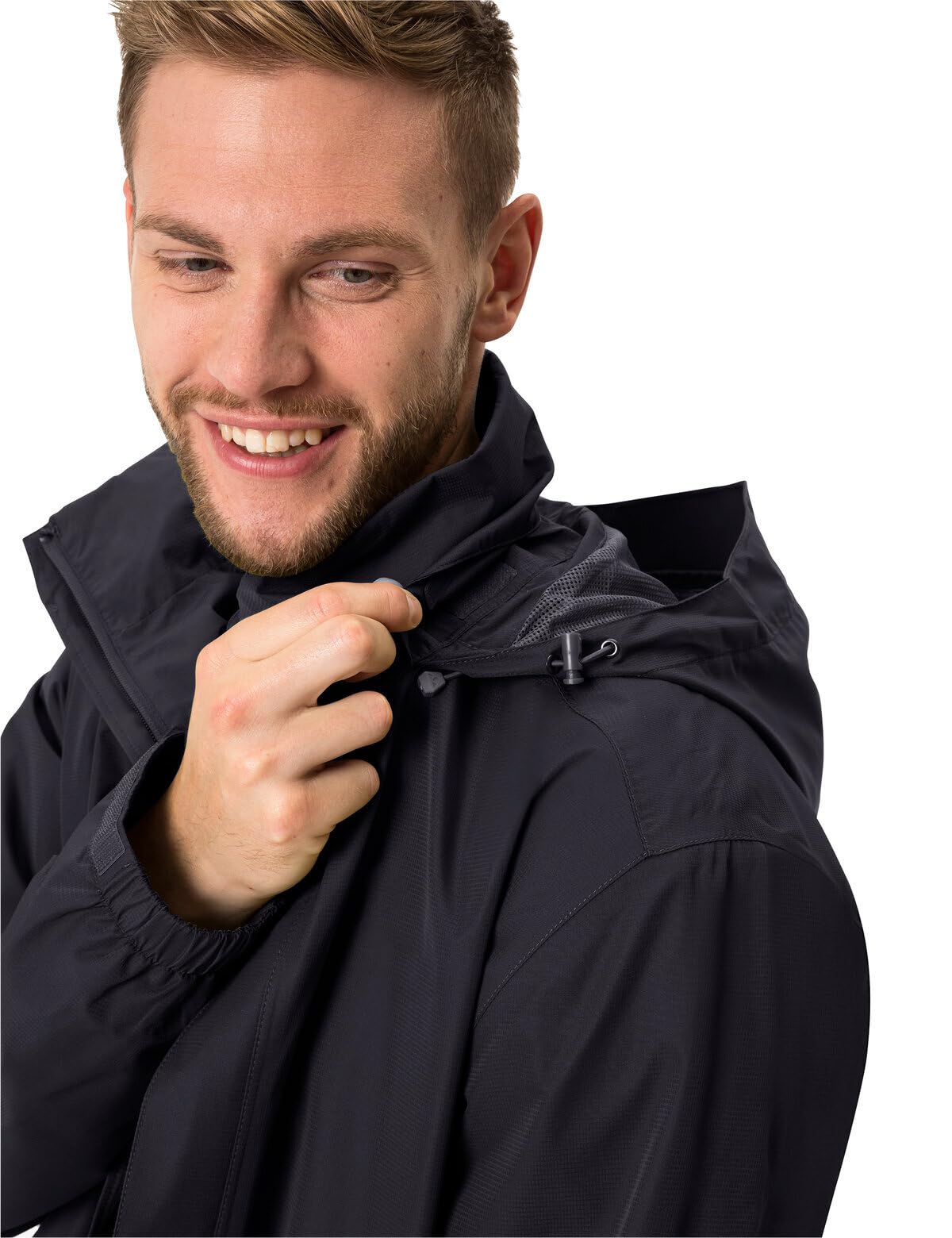 VAUDE Men’s Escape Light Rain Jacket - Lightweight Waterproof Windbreaker for Walking, Hiking, Cycling & Outdoor Adventures - Perfect for Travel, Camping & Daily Commute
