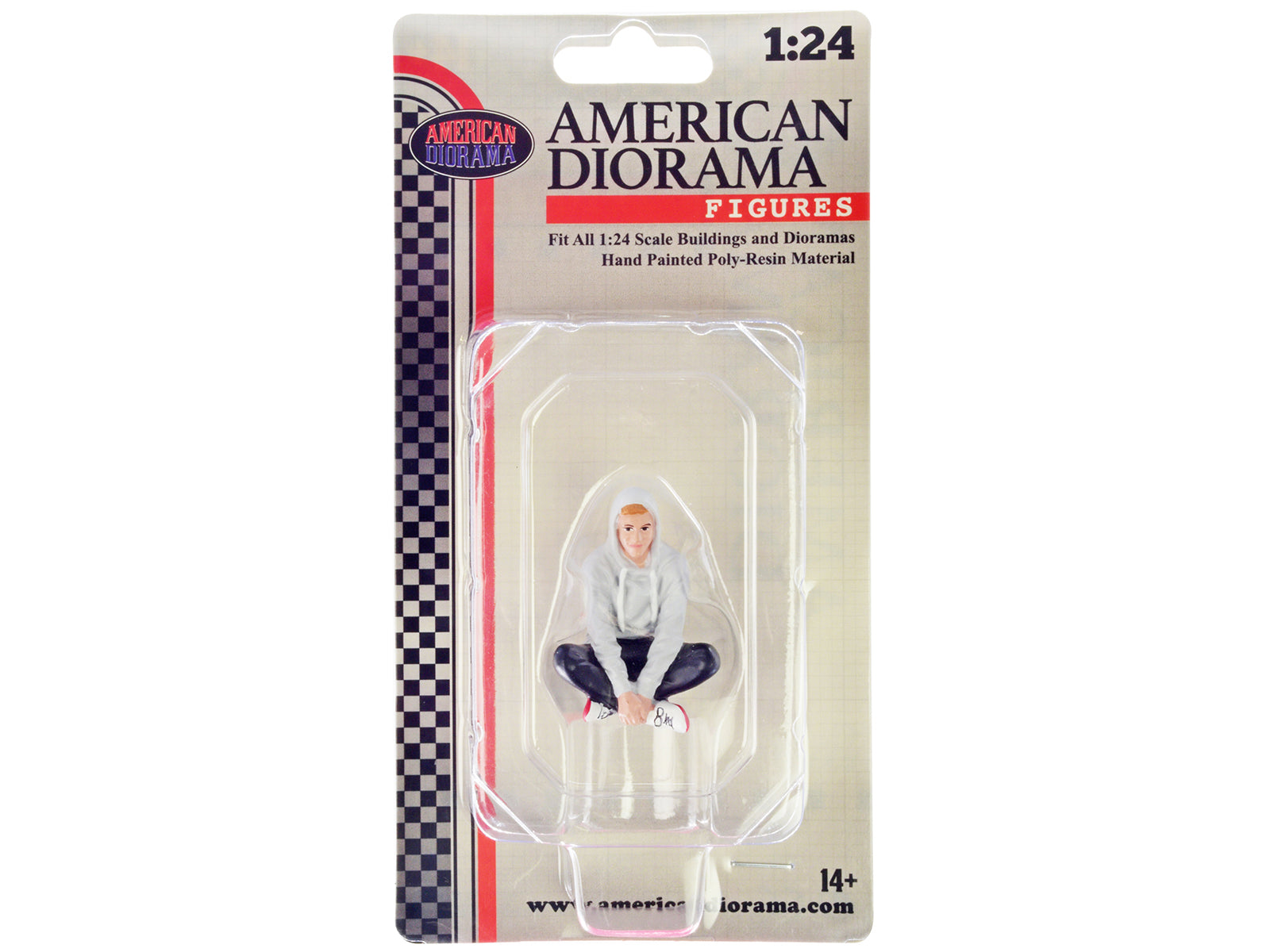 American Diorama Figure24 Series 1 Figure 704 - Highly Detailed 1/24 Scale Model Car Figures for Collectors & Diorama Enthusiasts - Perfect for Model Car Displays, Diorama Scenes & Scale Model Photography