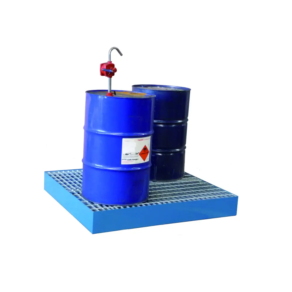 Heavy-Duty Floor Sump Pallets for Warehouse Storage - Industrial Plastic Spill Containment Pallets for Oil, Chemicals & Liquids - Perfect for Garage, Workshop & Factory Use