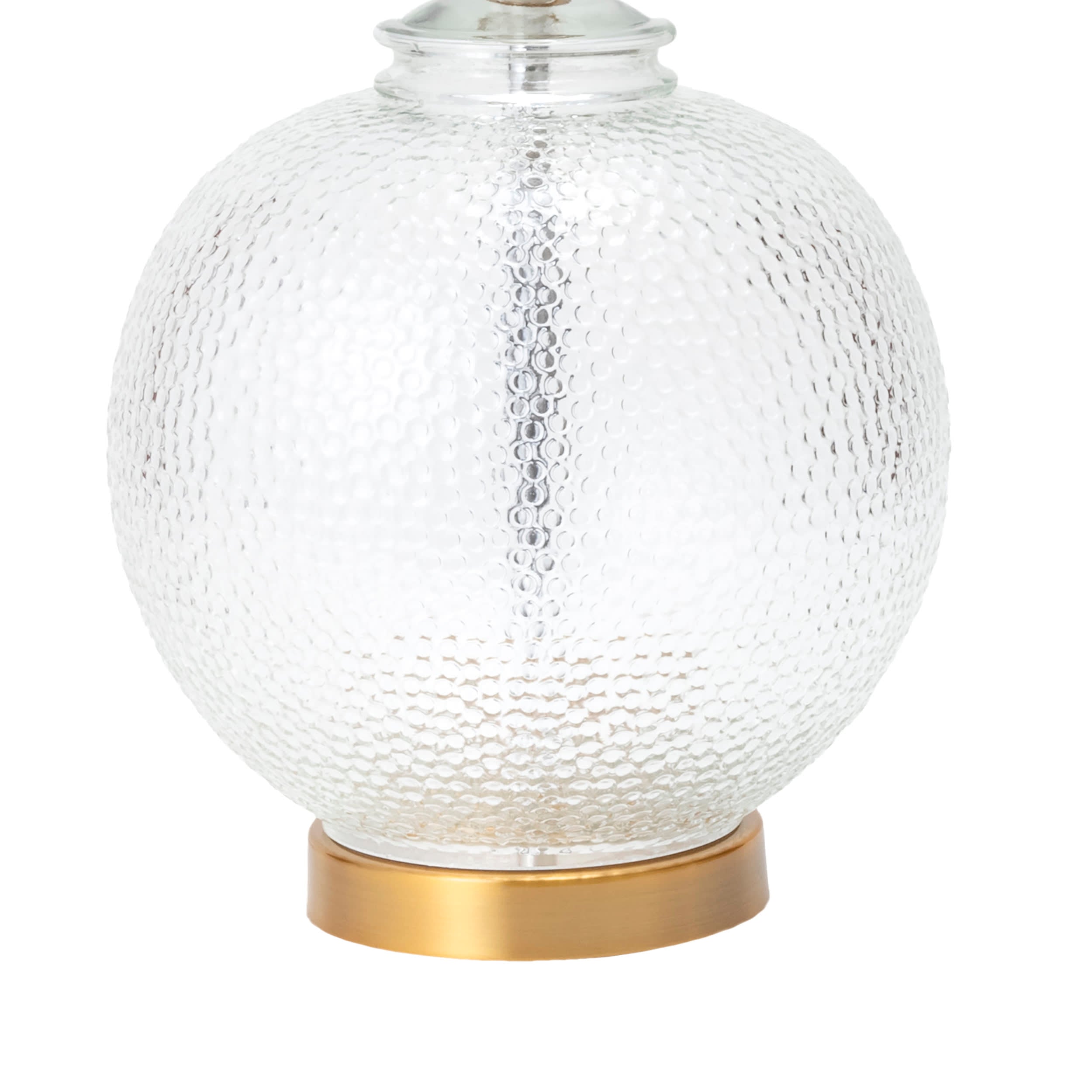 23 Inch Elegant Glass Oriental Vase Table Lamp with Brass Base - Perfect for Living Room, Bedroom, and Office Decor