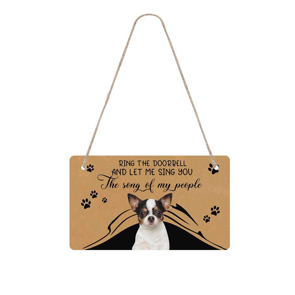 MyPupSocks Custom Door Sign - Personalized Room Sign with Ring The Doorbell Design - Unique Home Decor for Bedroom, Nursery & Entryway - Perfect Housewarming Gift for Dog Lovers