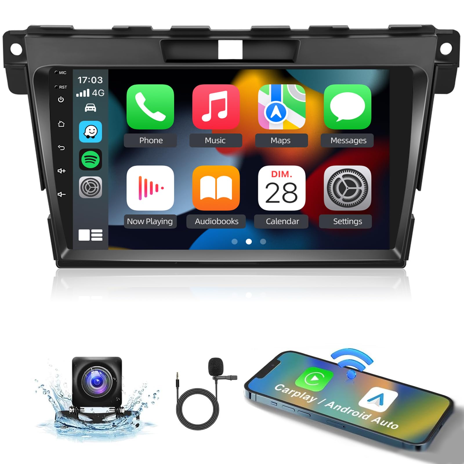 2+64GB Android 13 Car Stereo for Mazda CX-7 (2007-2014) - 9
