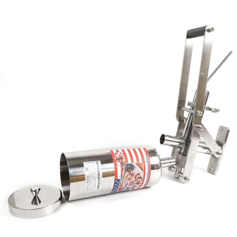 Stainless Steel 5L Churros Maker Machine - Professional Churrera for Spanish Donuts & Desserts | Perfect for Home Baking, Cafes & Street Food Vendors