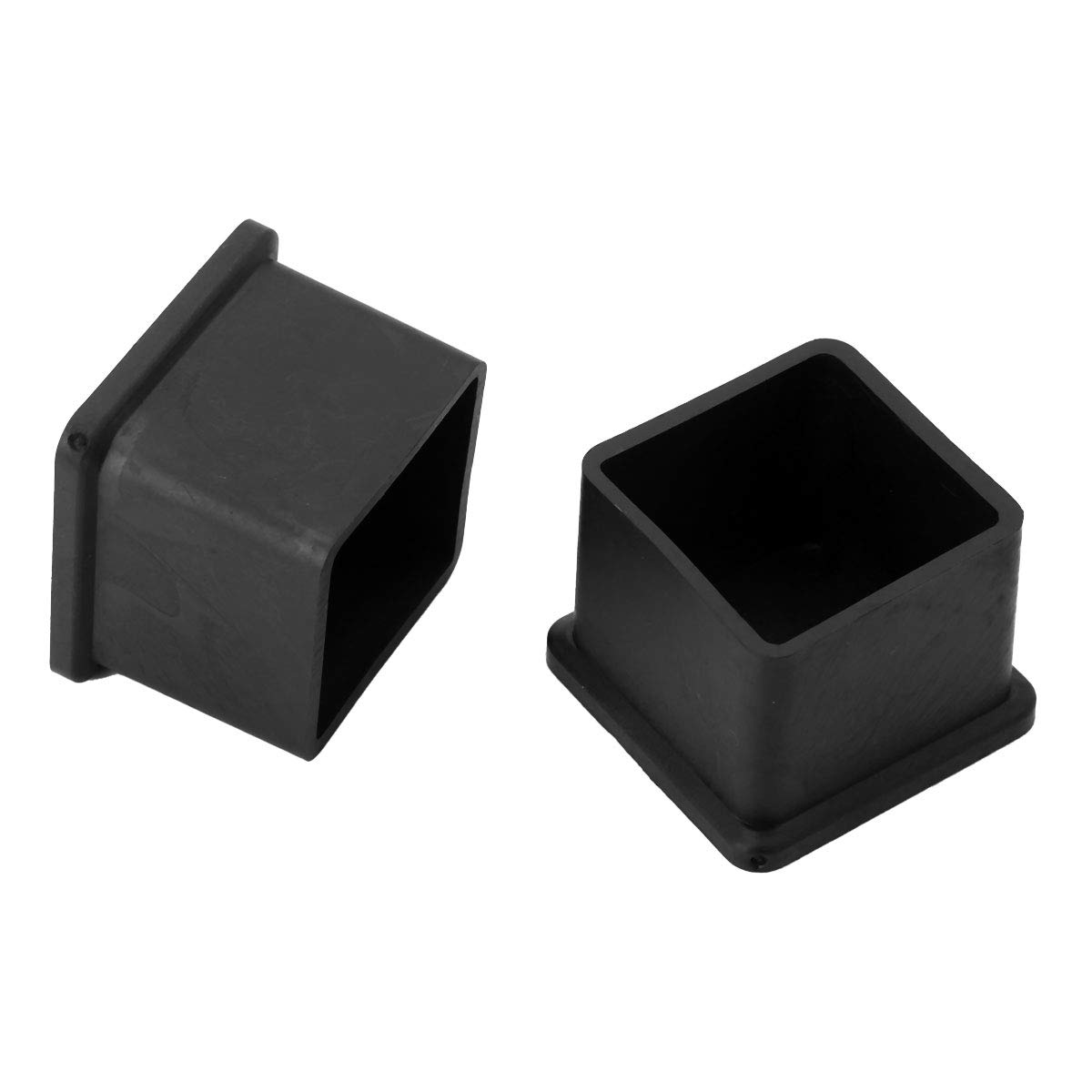 12Pcs Black Square Rubber Furniture Feet Pads (30x30mm) - Chair & Table Leg Protectors for Hardwood Floors - Prevents Scratches & Damage - Ideal for Home, Office & Dining Room Furniture