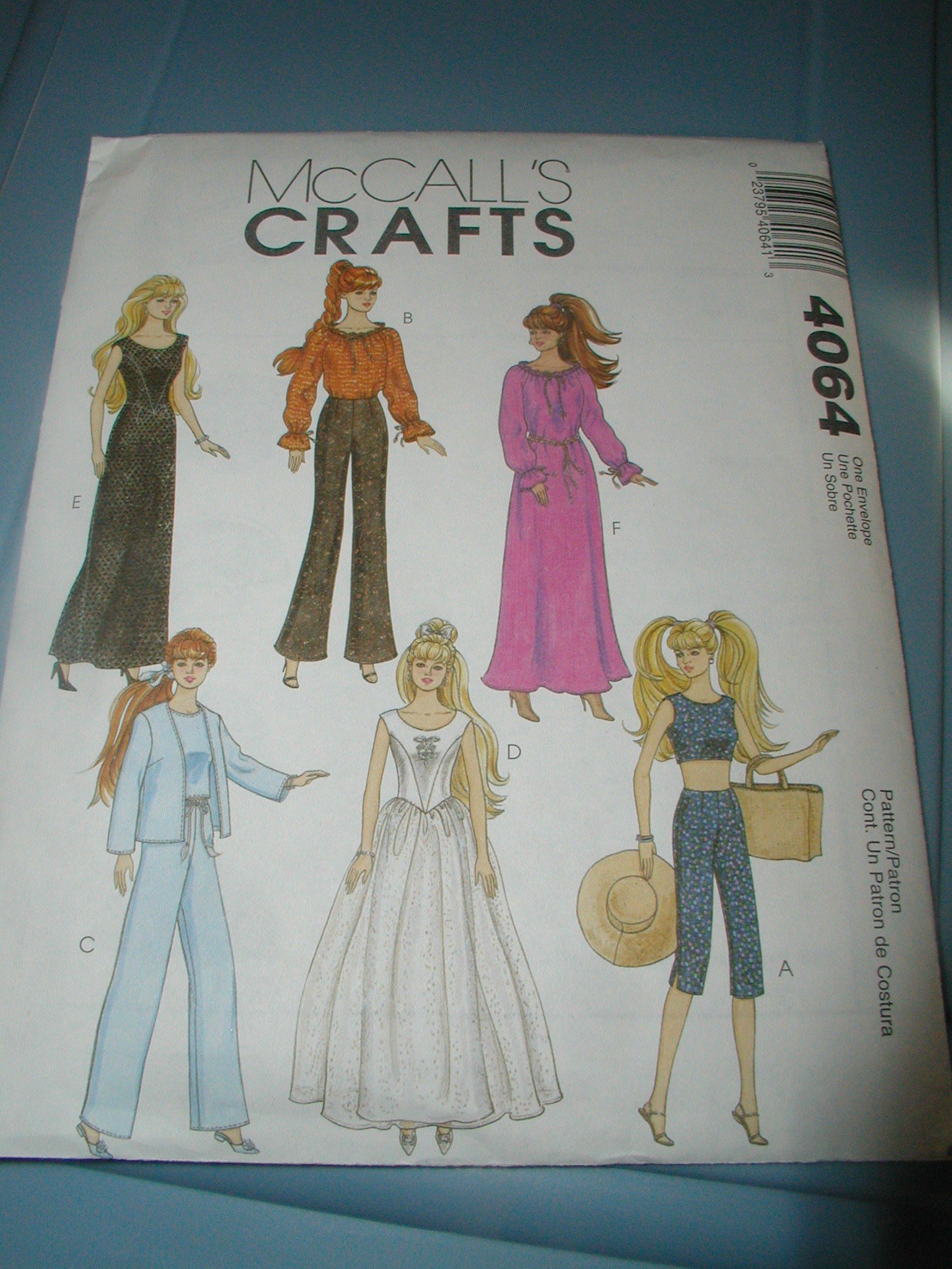 McCall's 4064 Doll Sewing Patterns for DIY Crafts & Gifts