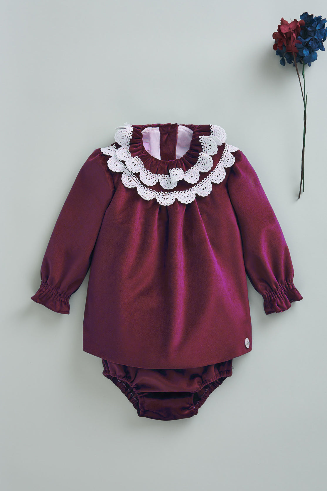 Zara Women's Burgundy Velvet Dress with Bloomers - Elegant Velvet Party Dress for Weddings, Holiday Parties & Special Occasions