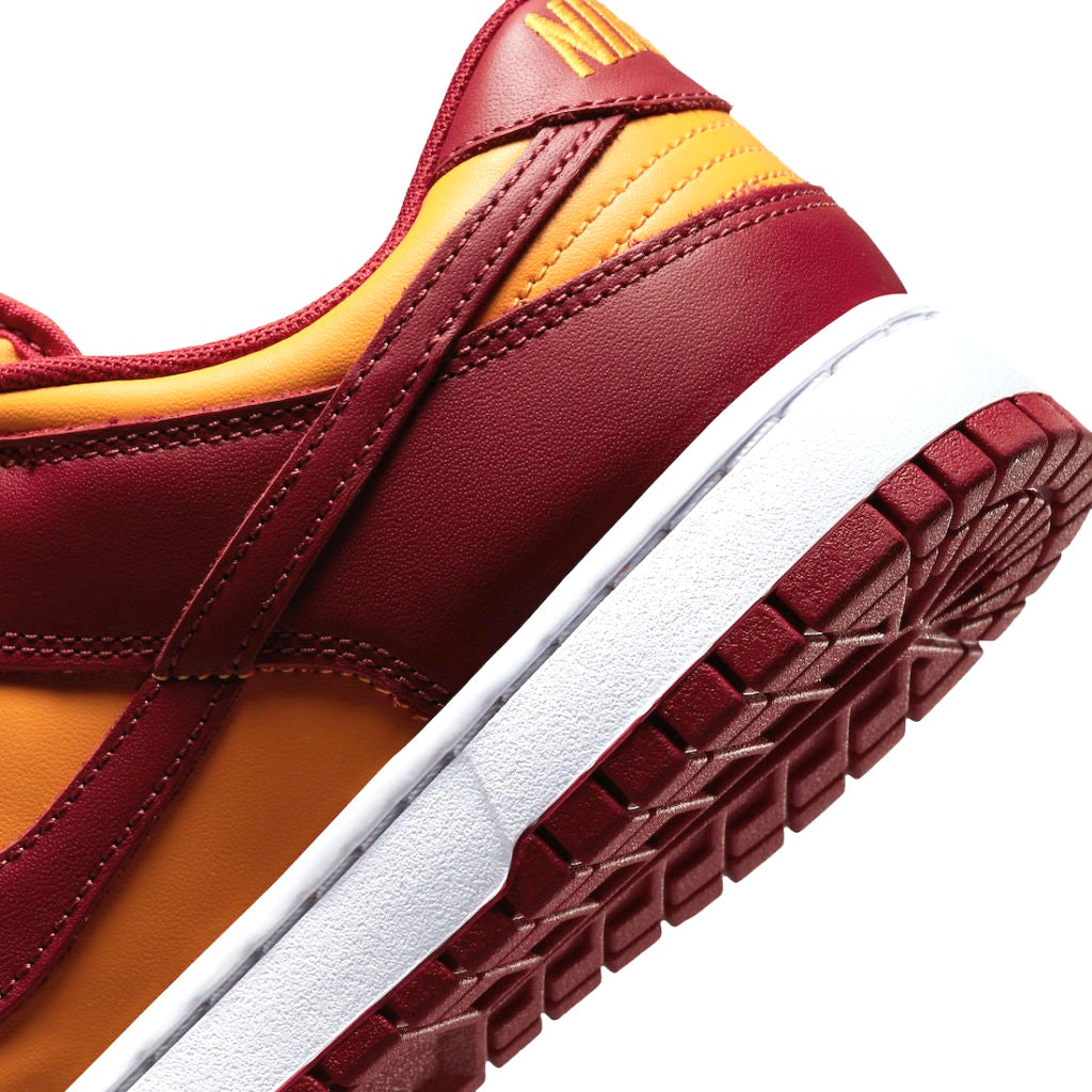 Nike Dunk Low Retro Men's Shoes - Midas Gold, Tough Red & White Colorway | Casual Sneakers for Streetwear & Everyday Fashion