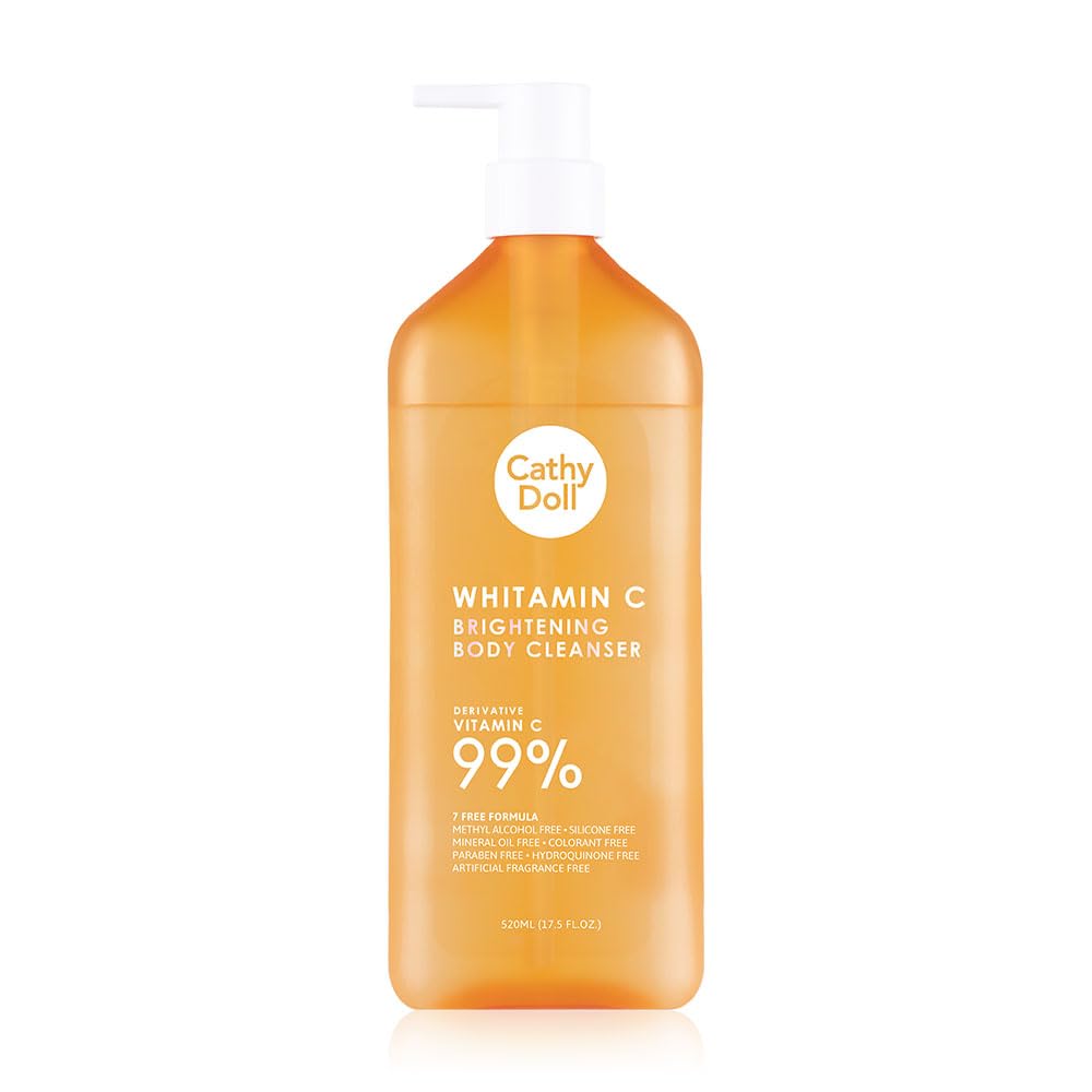 Karmart x Cathydoll Whitamin C Body Cleanser & Lotion with Vitamin C Extract for Smooth Glowing Skin - Fresh Citrus Scent | Daily Skincare Routine, Post-Workout Refresh, Summer Hydration