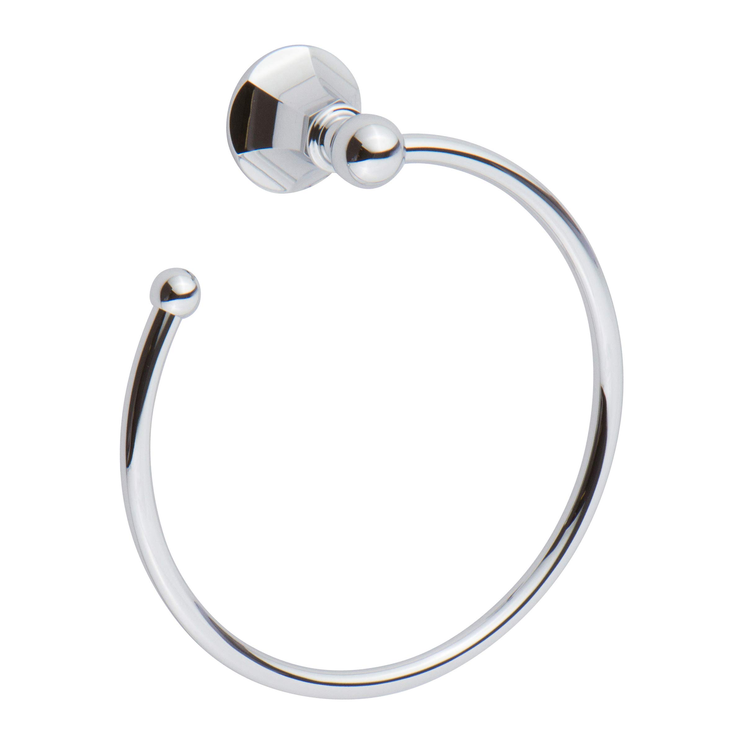 Ginger 621/PC Empire Open Towel Ring - Polished Chrome Bathroom Accessory for Modern & Traditional Decor | Perfect for Bathrooms, Powder Rooms & Spa Settings