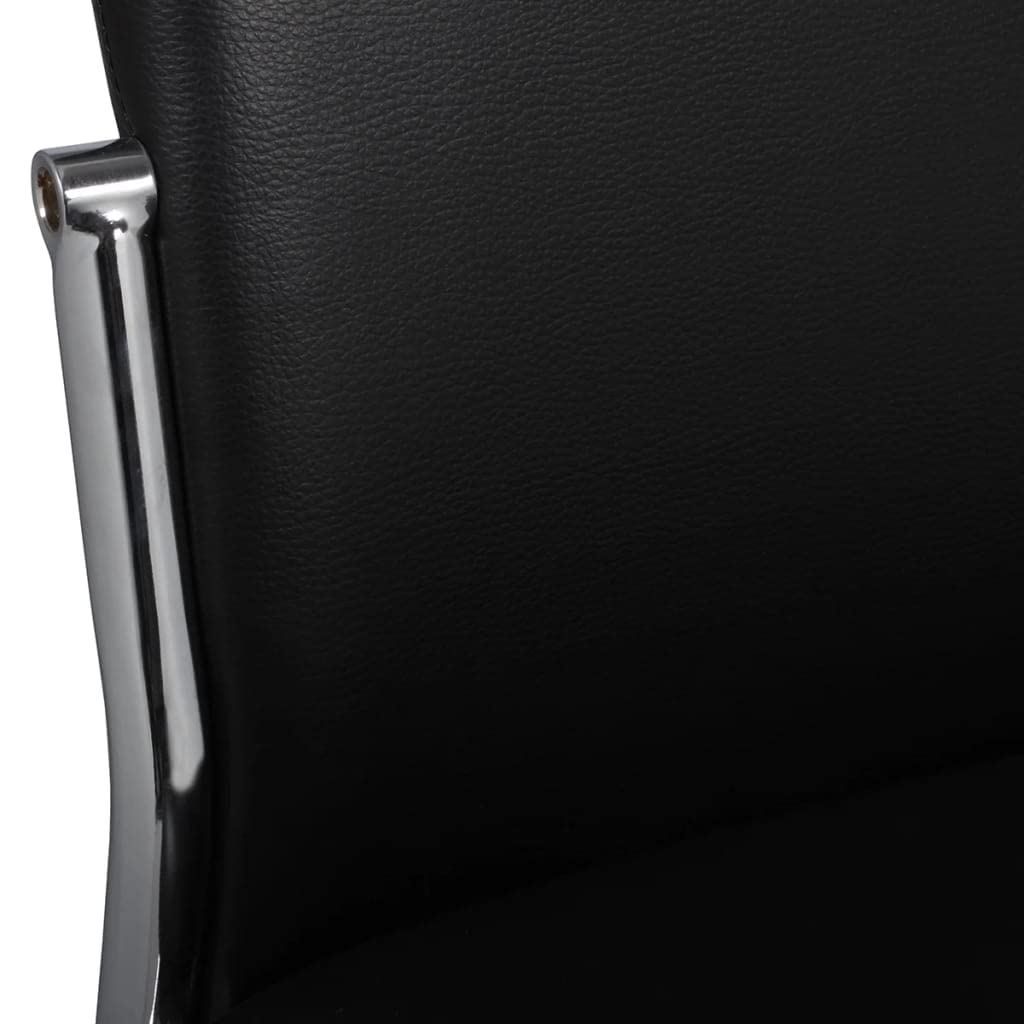 4 Pack Modern Dining Chairs - Upholstered High Back Kitchen Chairs with Padded Seat, Black Faux Leather Side Chairs for Dining Room, Kitchen & Living Room - Perfect for Family Meals, Entertaining Guests & Home Decor