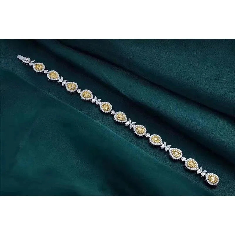 18K White Gold Diamond Cuff Bracelet - 5 Carat Natural Diamonds, Luxury Engagement Gift for Women, Trendy Fine Jewelry for Weddings, Anniversaries & Special Occasions