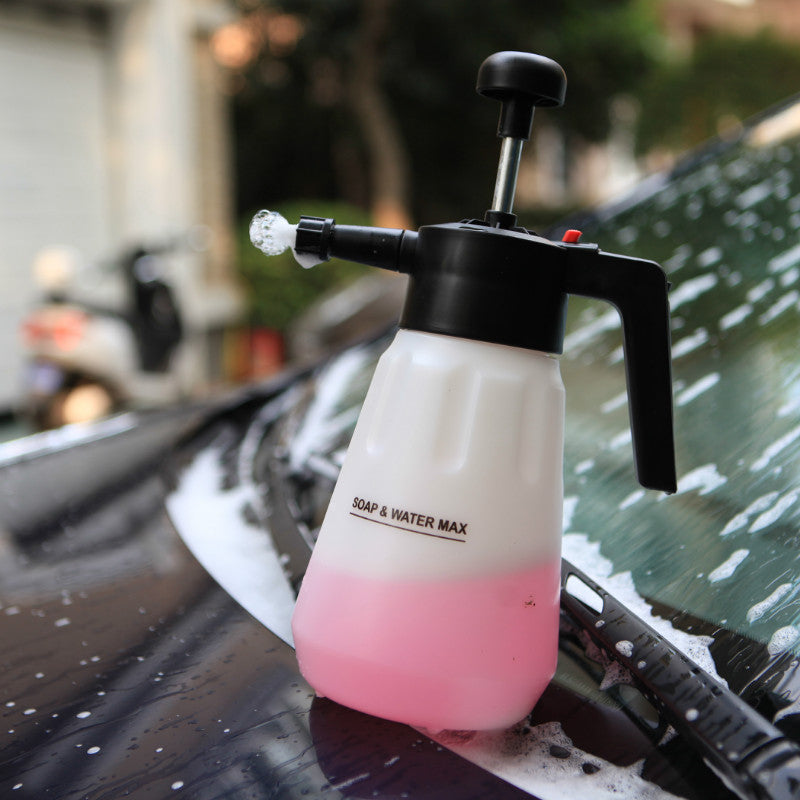 1.5L Hand Pump Foam Sprayer - Heavy Duty Foam Applicator for Car Wash, Cleaning & Gardening | Multi-Purpose Foam Spray Bottle for Detergent, Soap & Chemical Solutions