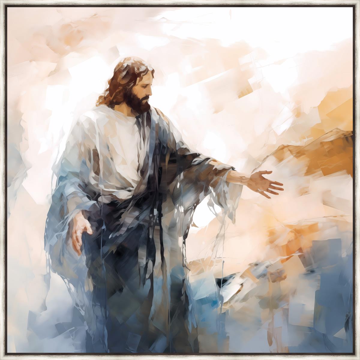 Come Unto Me Large Wall Art - Inspirational Christian Home Decor for Living Room, Bedroom & Office - Perfect for Gifts & Spiritual Spaces