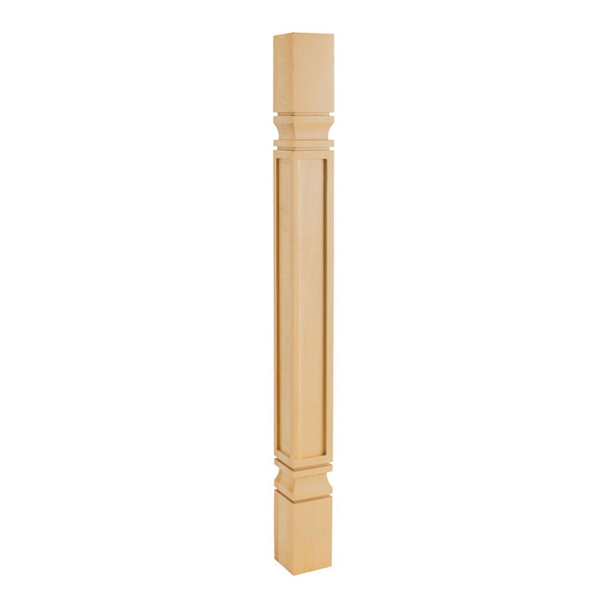 Hard Maple Mission Post 3x3x35.5 Inch - Solid Wood Square Post for DIY Furniture, Stair Railings & Home Decor | Durable & Stylish Home Improvement Solution