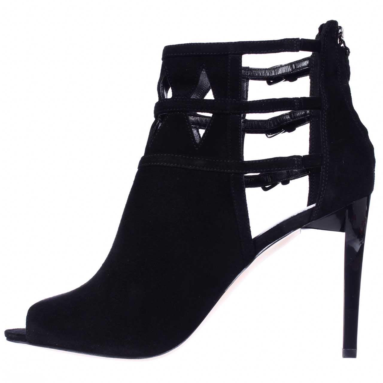 Nine West Women's Laulani Suede Ankle Boots - Comfortable & Stylish Fall Winter Fashion Booties for Casual Outfits & Office Wear