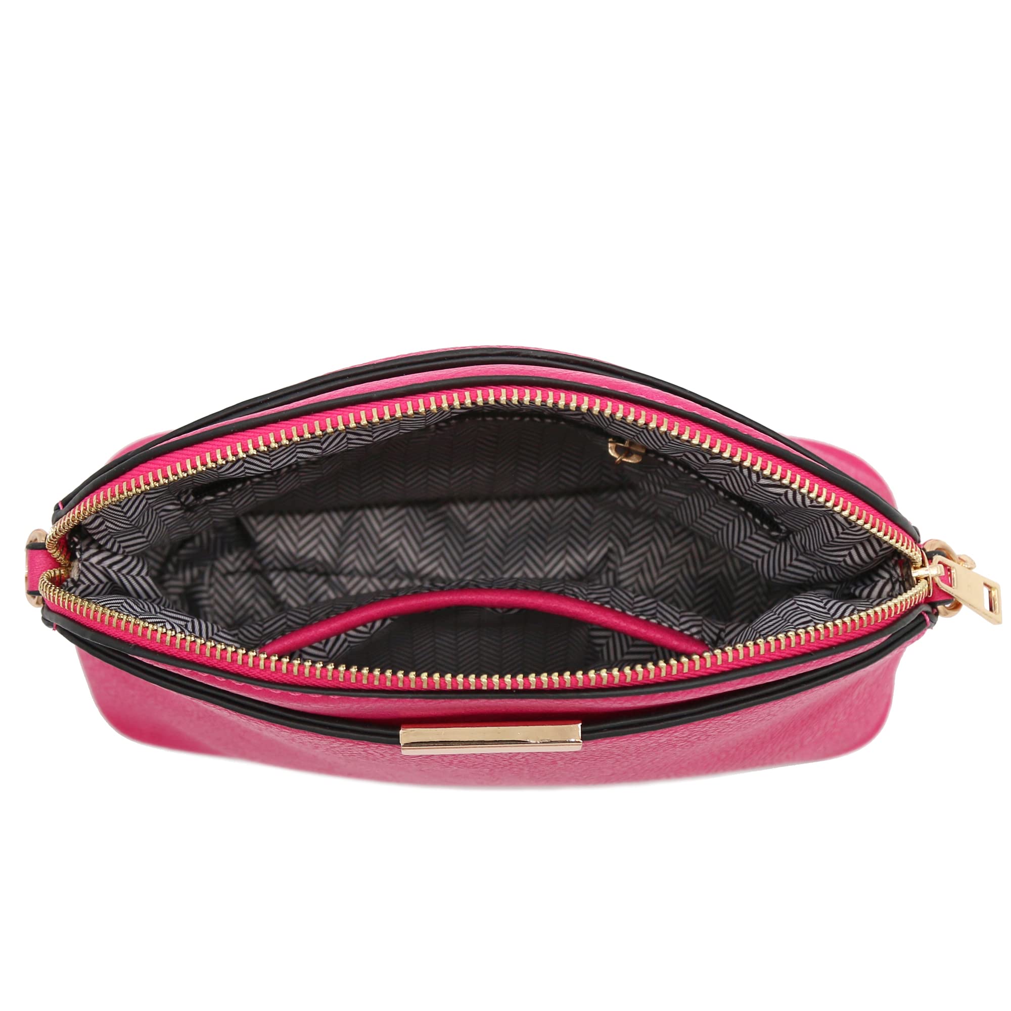 Stylish Faux Leather Small Dome Crossbody Bag with Adjustable Chain Strap - Perfect for Everyday Use, Shopping & Travel Accessories
