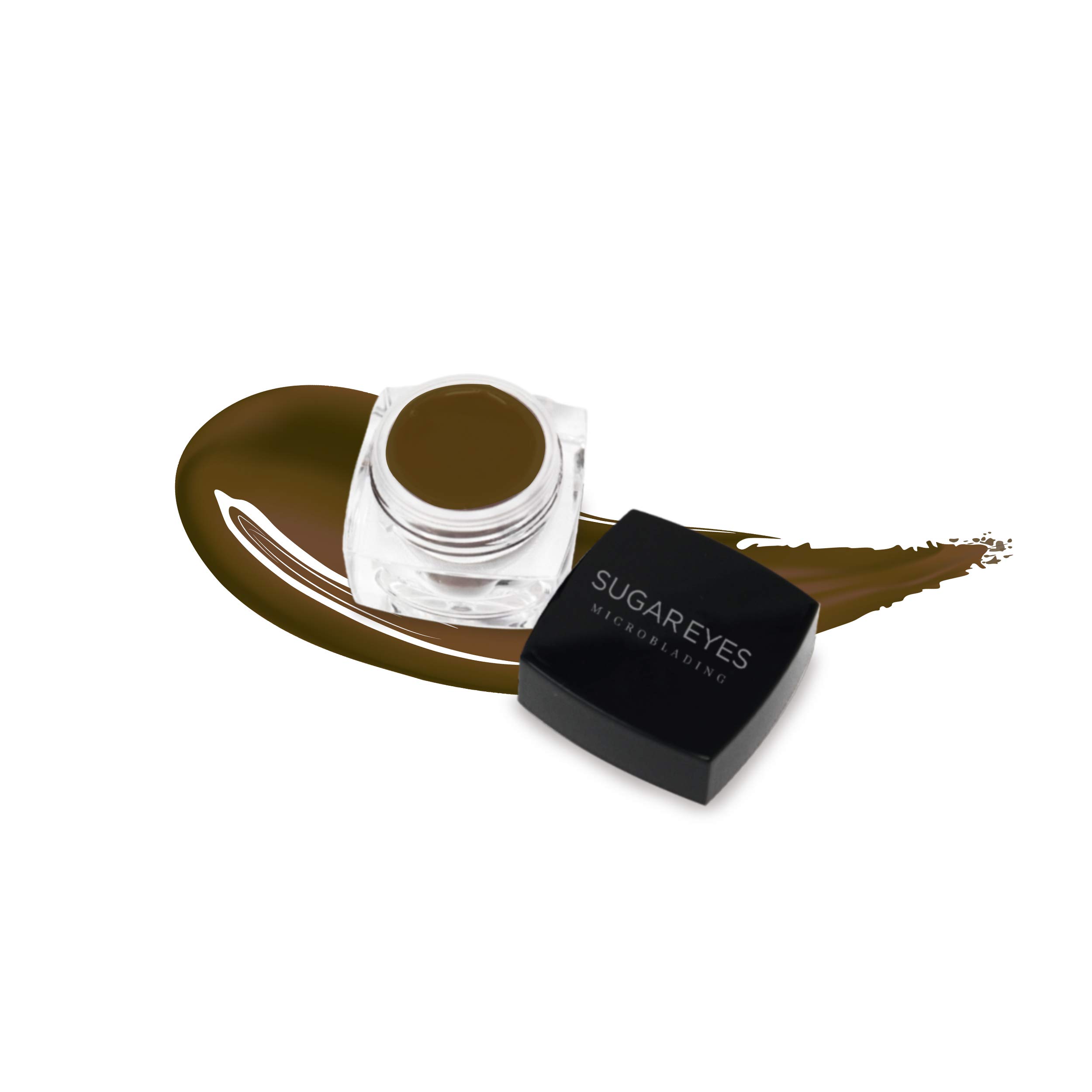 SUGAR EYES Professional Microblading Pigment for Eyebrows - Permanent Makeup Tattoo Ink in Natural Brown 2 | Long-Lasting Brow Enhancement for Salon & Home Use