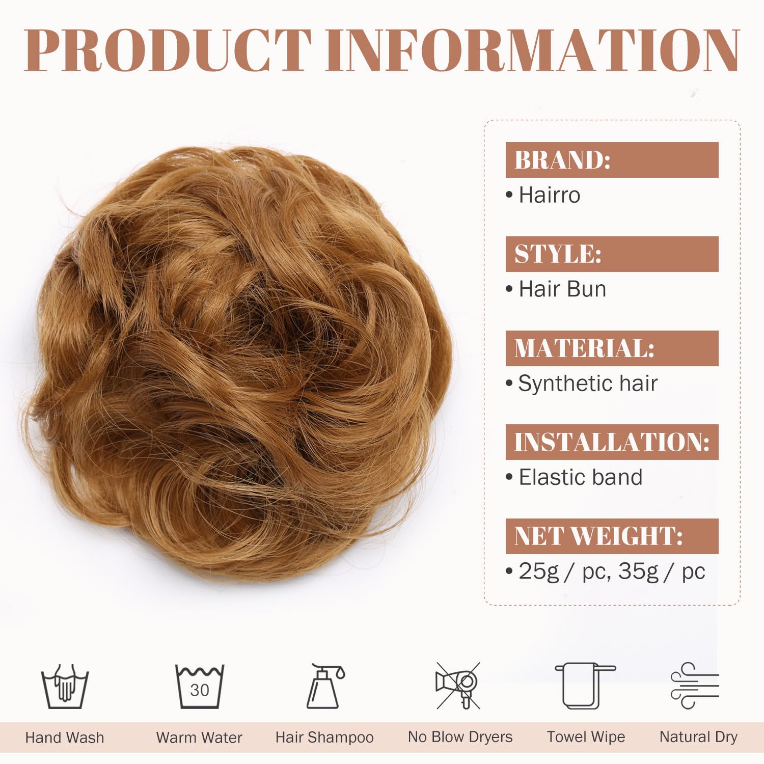 Messy Bun Hair Piece for Women - Synthetic Hair Extensions for Quick & Easy Updos - Perfect for Weddings, Parties & Everyday Styling