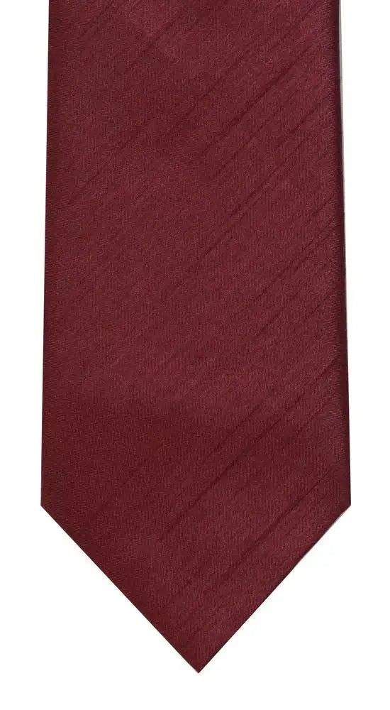 LA Smith Plain Poly Shantung Tie - Classic Silk-Like Necktie for Men - Perfect for Weddings, Business Meetings & Formal Events