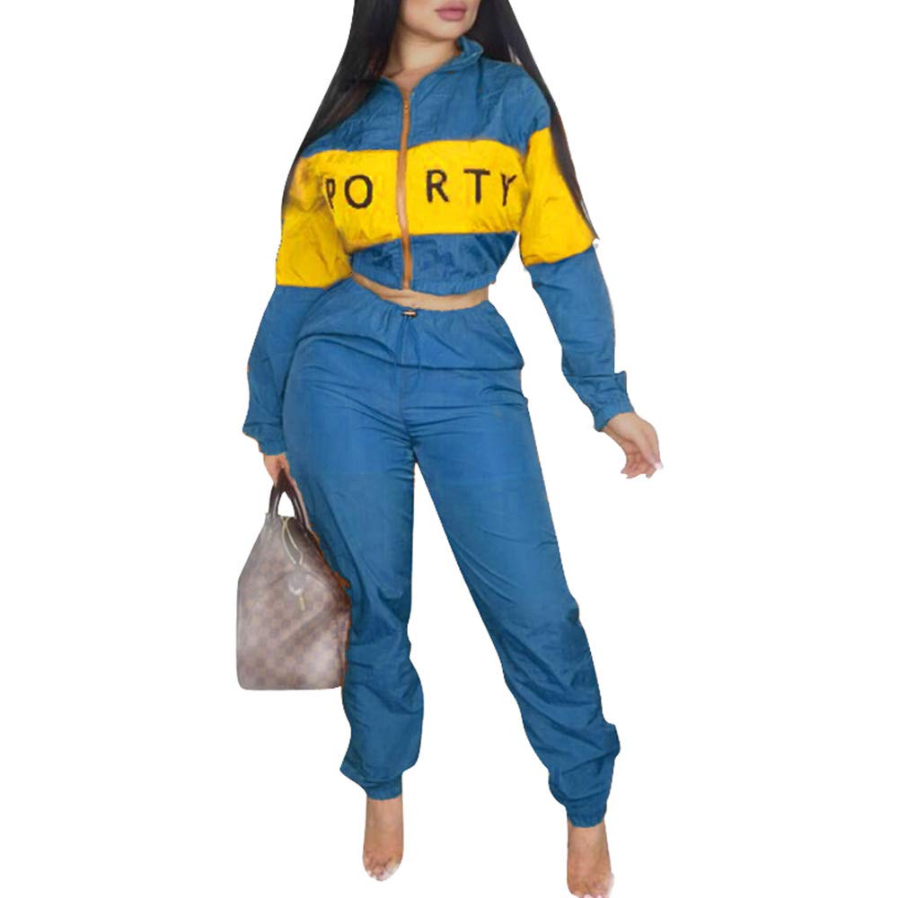 Women's Letter Print Long Sleeve 2-Piece Outfit Set - Casual Round Neck Tracksuit for Lounge Wear, Gym, and Street Fashion