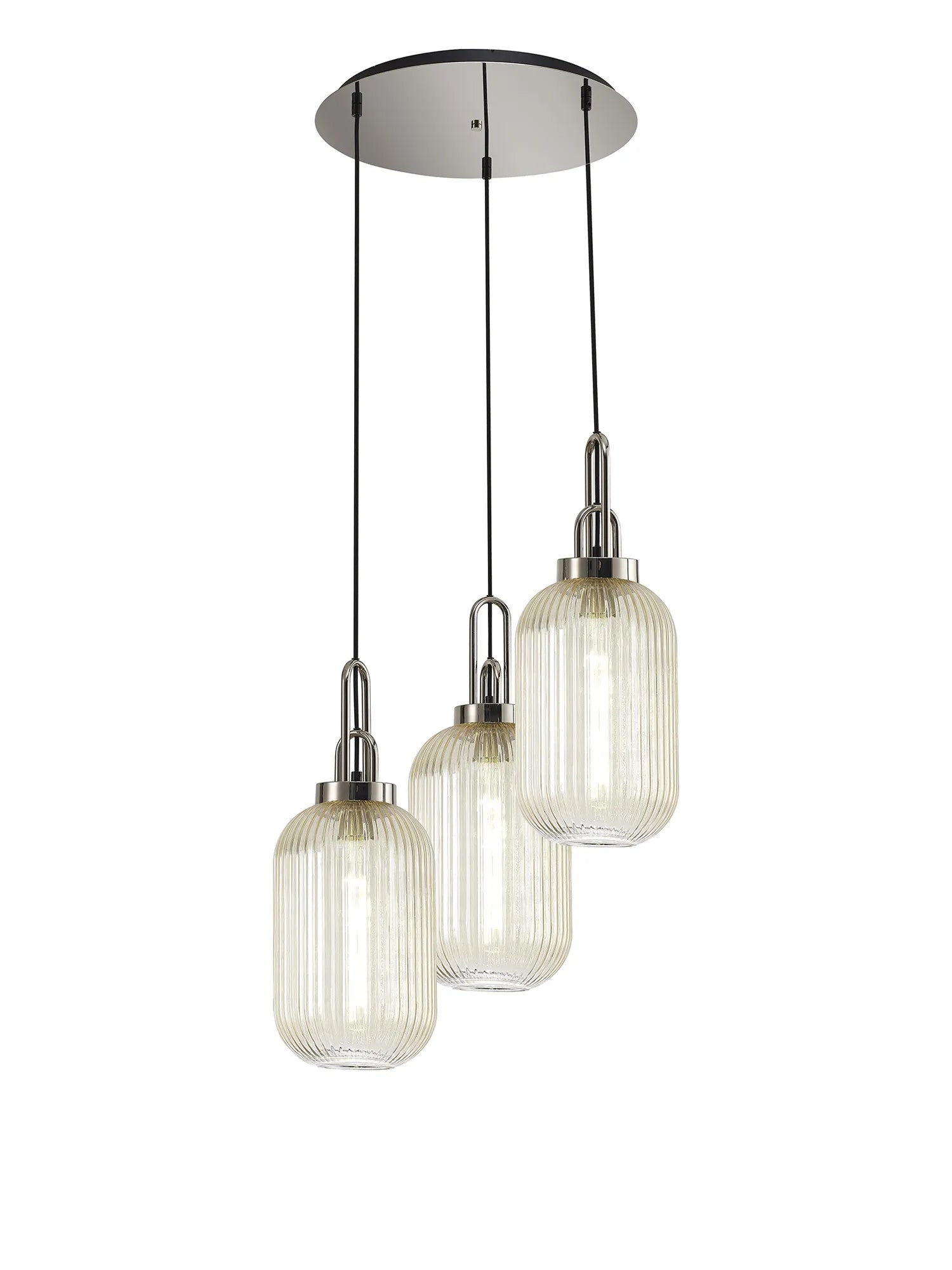Stylish Cadiz 3-Light Cluster Pendant - Modern Ceiling Lighting Fixture for Dining Room, Kitchen Island & Living Room Decor