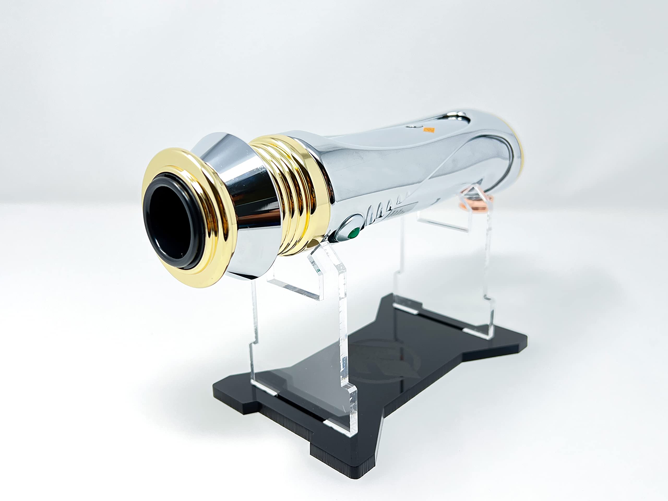 Star Wars Darth Sidious Palpatine Legacy Lightsaber Hilt with Custom Engraved Display Stand - Galaxy's Edge Exclusive Collectible for Cosplay, Display & Star Wars Fans