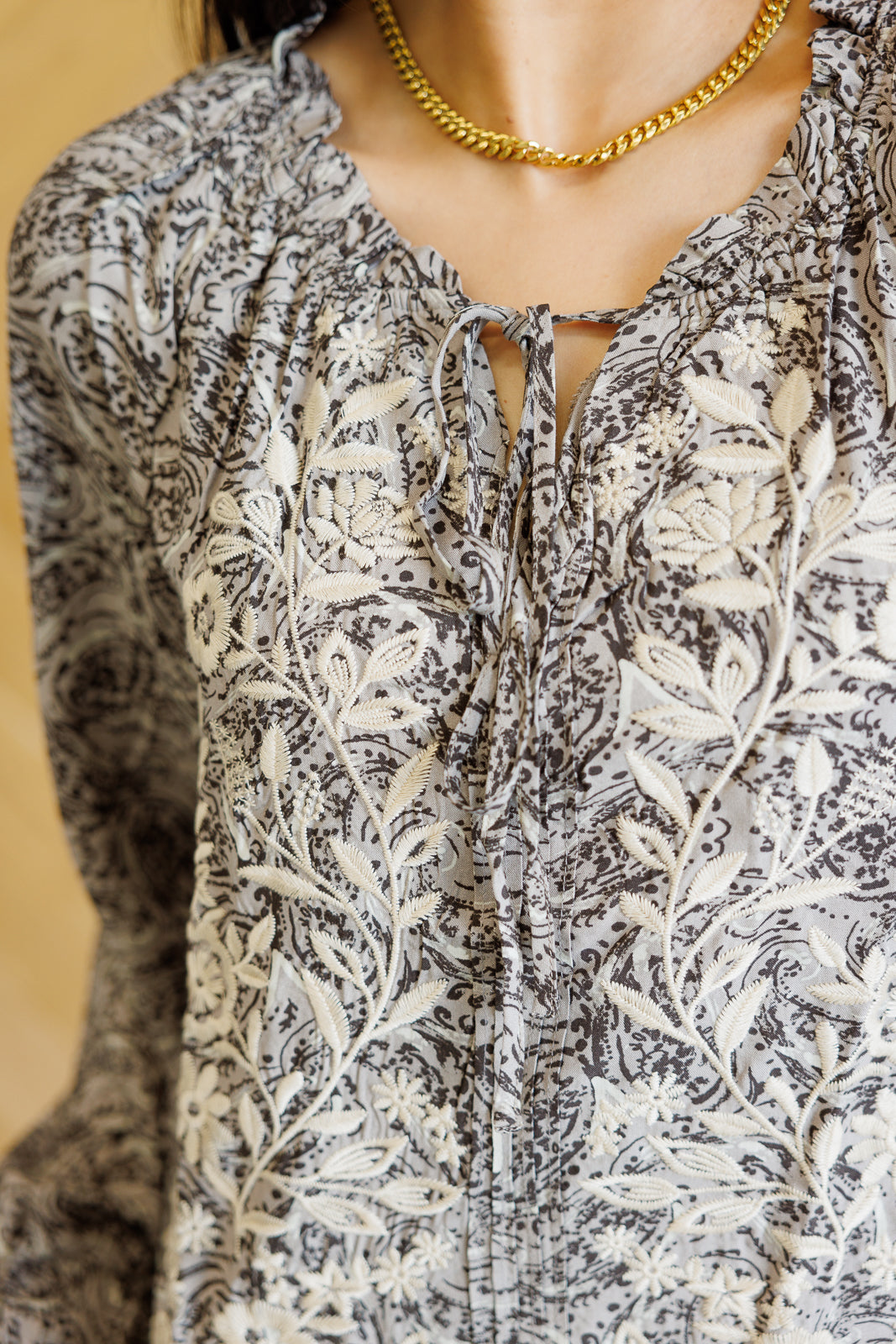 Grow Next To Me Blouse - Women's Floral Print Boho Blouse for Casual Wear, Date Night & Summer Outfits