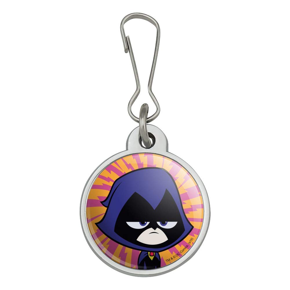 Teen Titans Go! Raven Cosplay Jacket Handbag Purse Luggage Backpack Zipper Pull Charm - Perfect for Anime Conventions, Halloween Costumes & DC Comics Fans