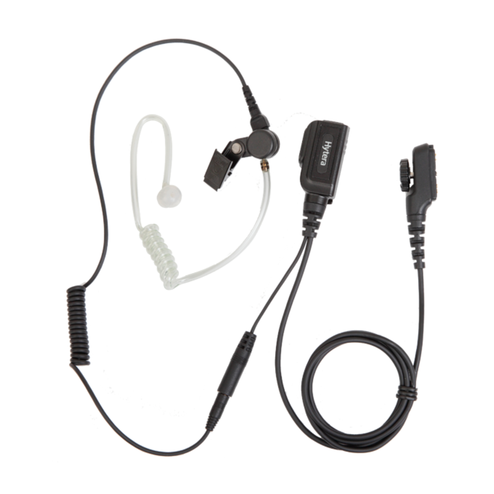 Hytera EAN23 Surveillance Earpiece with Noise-Reducing Acoustic Tube & Detachable PTT/MIC Cable - Ideal for Security, Law Enforcement & Covert Operations