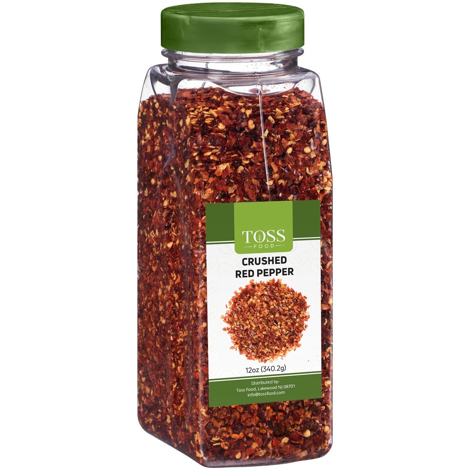 Premium Crushed Red Pepper Flakes - 12oz Bulk Spice for Pizza, Pasta & Seafood | Hot Chili Flakes for Cooking, Chowder & Seasoning | Perfect for Italian Dishes, Soups & Grilled Meats
