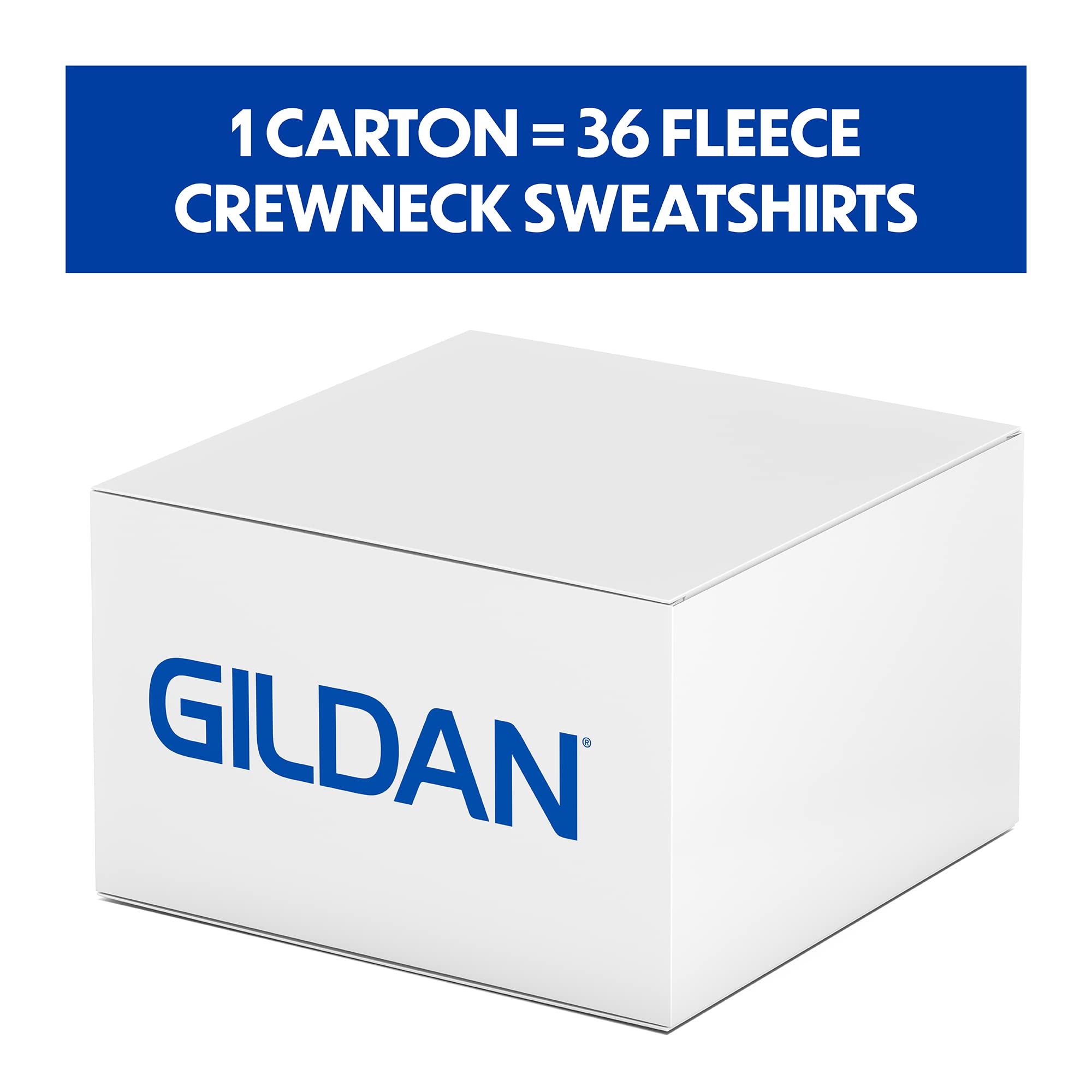 Gildan Unisex Adult Fleece Crewneck Sweatshirt - Soft & Comfortable Casual Pullover (Style G18000) Multipack for Men & Women - Perfect for Everyday Wear, Lounge, Gym & Street Fashion